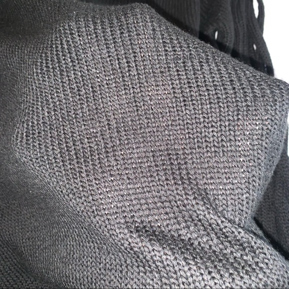 Venus Black Braided Sleeve Sweater - Picture 9 of 13